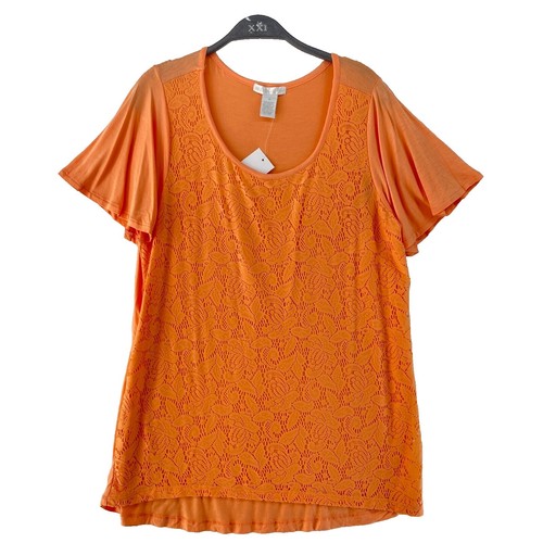 Womens White Orange Floral Tank Size Medium | eBay