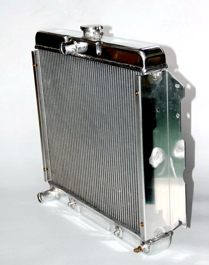 NUEVO RADIADOR ALUMINIO 22" NÚCLEO ANCHO 3 FILAS 63 64 65 66 67 68 69 COCHES DODGE MOPAR Foto 3 de 4