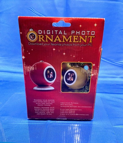 Brand New 2008 FSG Digital Photo Ornament 59 Photo Capacity 1.5 “ Screen NEW!! - Picture 2 of 5