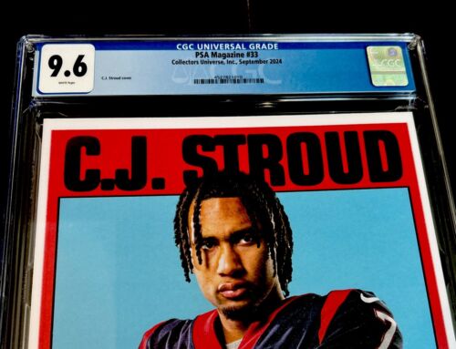 CJ STROUD RARE PSA MAGAZINE COVER 2024 C.J. HOUSTON TEXANS CGC 9.6 - Picture 2 of 3