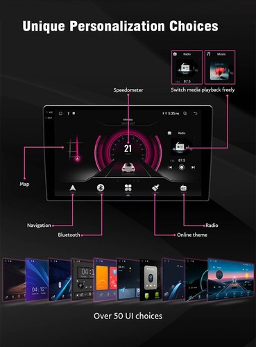 Car Stereo Radio Navi Head Unit For 2003-2006 GMC Chevrolet Carplay +Free Camera - Picture 5 of 15