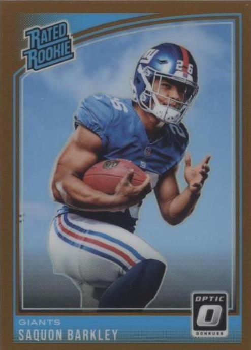 2018 Donruss Optic - Rated Rookie Saquon Barkley #156 Bronze Prizm (RC) for sale online