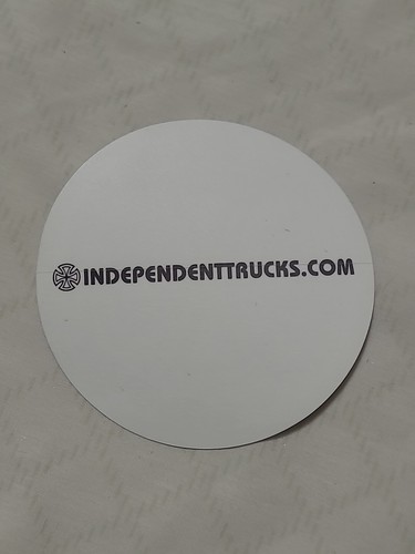 Independent Truck Company Skateboard Sticker CROSS white 3in si - Picture 2 of 2