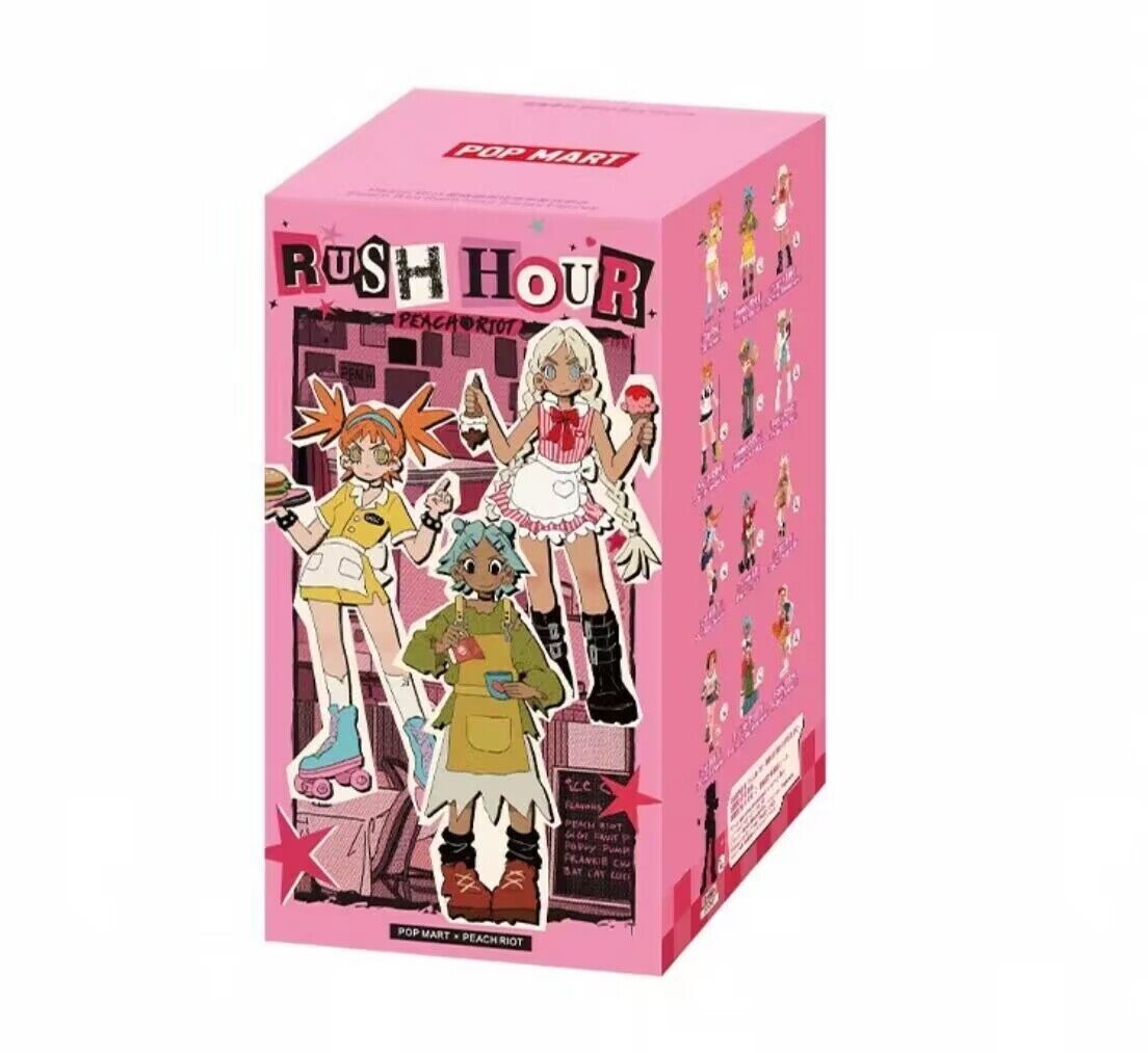 Authentic Peach Riot Rush Hour Series Blind Box Figure Toy Gift