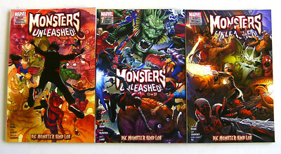 MONSTERS UNLEASHED - Paperback 1 2 3 komplett PANINI 2017