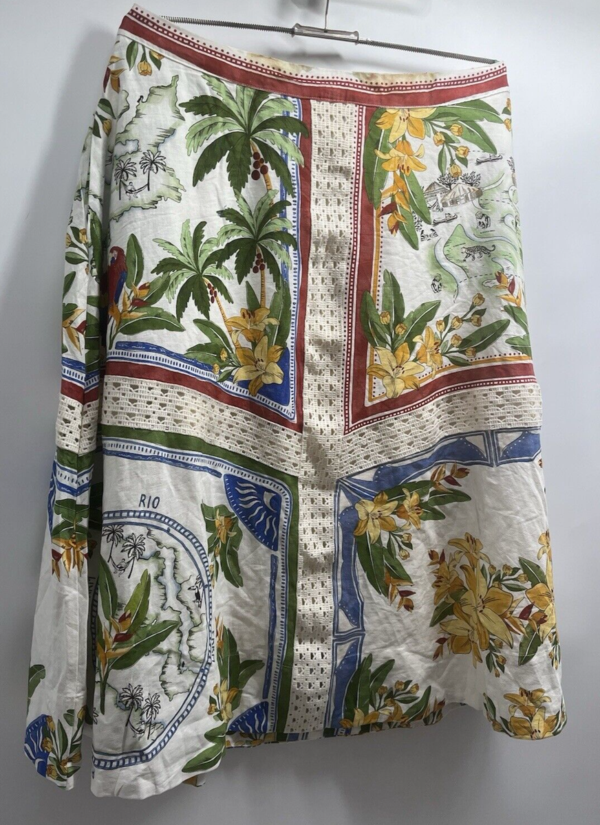 Farm Rio Off-White Tropical Destination Lenzing Ecovero Euroflax