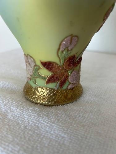 Antique Nippon Coralene 6/12” Vase(marked) - Picture 9 of 10