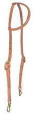 New Leather Western Sliding One Ear Headstall Bridle w Brass Clip Ends 74073 F/S
