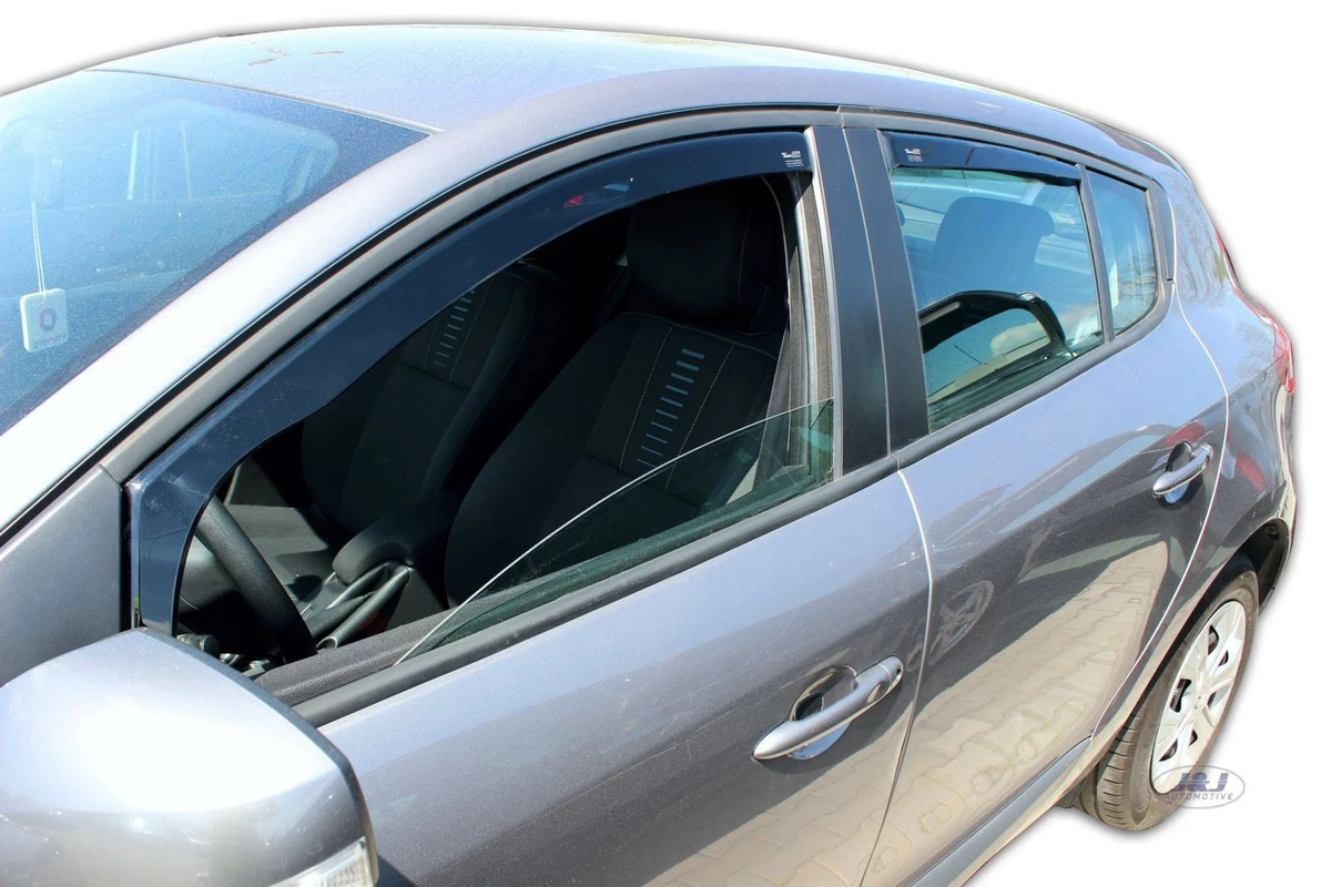 TO FIT Renault Megane mk3 HTB 2008 2016 wind deflectors 4pc