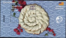 España 2023 Edifil 5651 Sello ** HB Gastronomía Española en 19 platos Ensaimada