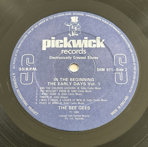 Bee Gees: In The Beginning - The Early Days Vol. 1 - Vinyl LP Album - EX / VG + - Picture 5 of 6