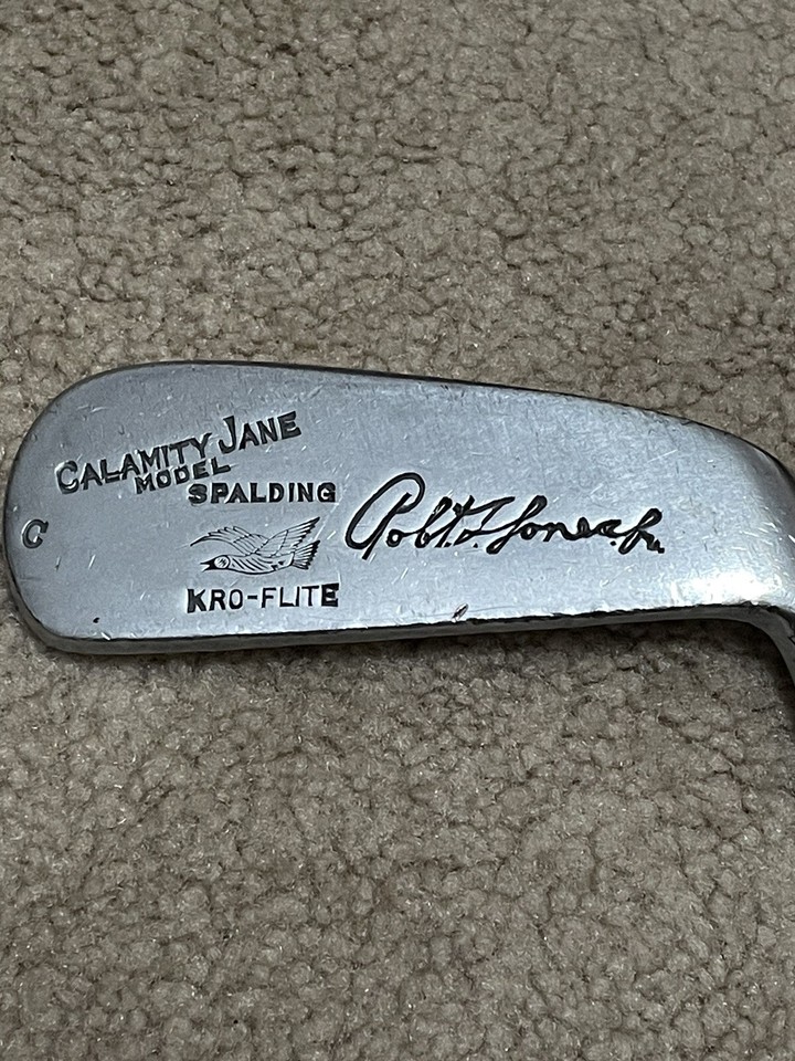 Vintage Robt.T. Jones Calamity Jane Spalding KRO FLITE Wood Shaft AS IS
