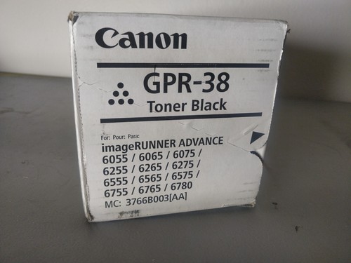 Original OEM Canon 3766B003 (GPR-38) schwarze Tonerkassette werkseitig versiegelt