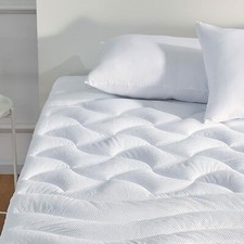 Almohadilla de colchón de enfriamiento colchón sobrecargado almohada superior cama topper bolsillo profundo ajustado