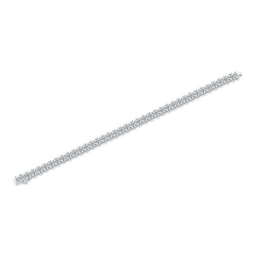 19.5CT VVS1 Moissanite Women's Tennis Bracelet 14K White Gold Finish Pass Tester - Picture 5 of 8
