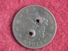 Photo of a 1817-P Large Cent from an eBay listing that sold on Jul 17, 2026