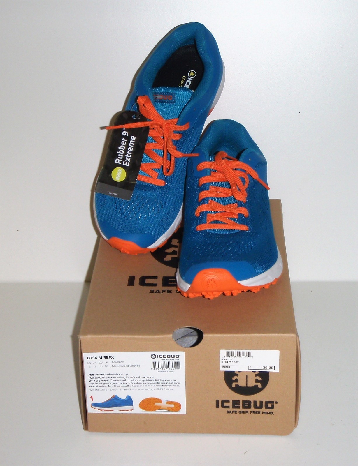 Icebug DTS4 M RB9X Blau / Orange Sneaker Spotschuh Turnschuh Größe 41 Icebug DTS4 M RB9X Blau / Orange Sneaker Spotschuh Turnschuh Größe 41