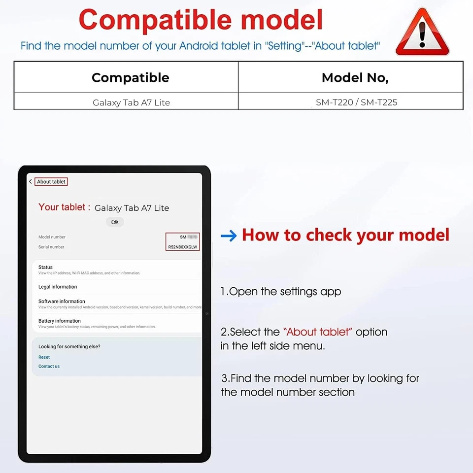 3Pcs Tempered Glass Screen Protector For Samsung Galaxy Tab A7 Lite 8.7 T220 - Image 2 of 4
