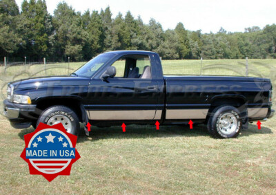 1994-1997 Dodge Ram Extended Cab Long Bed Rocker Panel Molding Trim 8.5/" 12PC