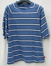Shades of BLUE Knit Cotton Levis XL Raglan MADE IN USA MENS Shirt Casual SS