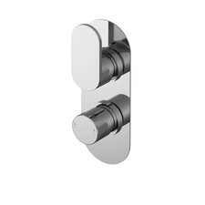 Balterley Enville Contemporary Round Twin Concealed Thermostatic Shower Valve wi