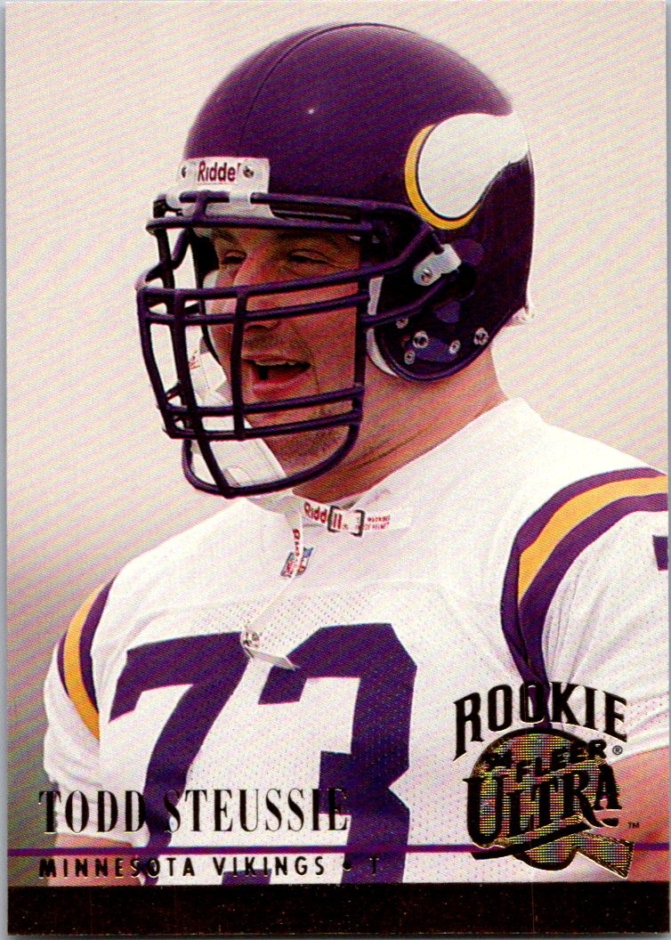 Todd Steussie 1994 Ultra #191 Rookie Minnesota Vikings