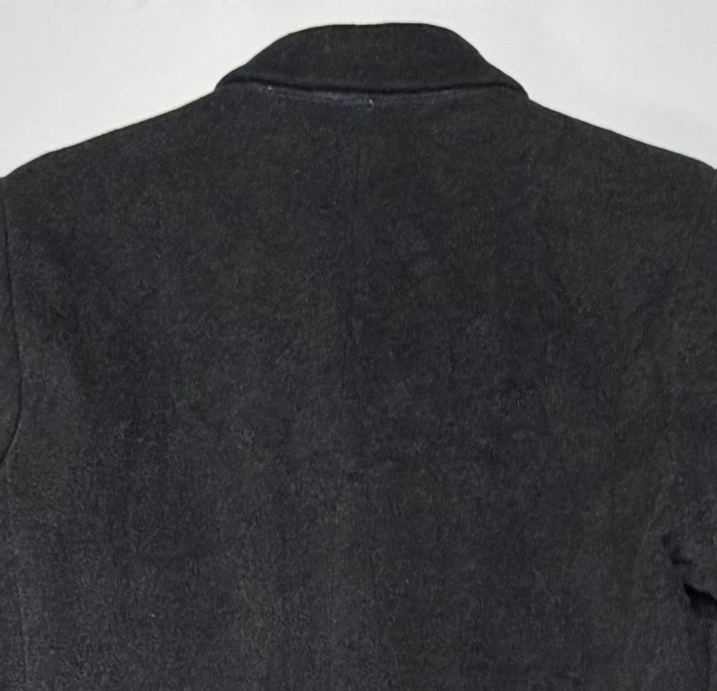 Vintage Stafford Executive Single Breast Black Overcoat Sz 38 Cashmere Wool EUC - product detail image 16