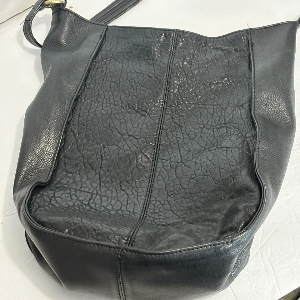 Bolso Bandolera de Cuero KELSI DAGGER Bolso de Mano Negro con Cremallera Foto 2 de 4