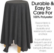 Polar Fleece FabricThe Yard CHARCOAL - Soft Anti-Pill, Warm Cozy Material