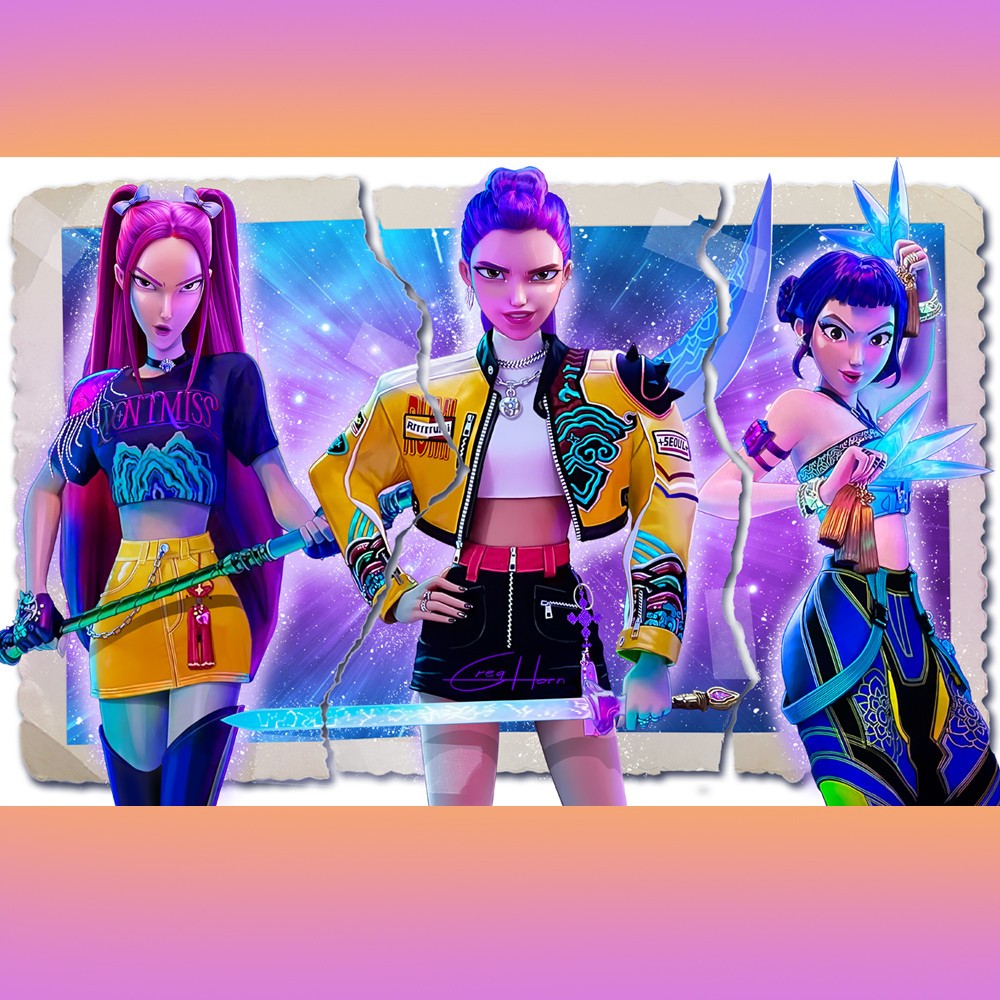 Print - KPOP Demon Hunters Huntrix 11x17 inches