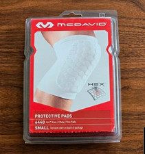 McDavid Hex 6440 Protective Pad Size S White Knee Elbow Shin CE Mark