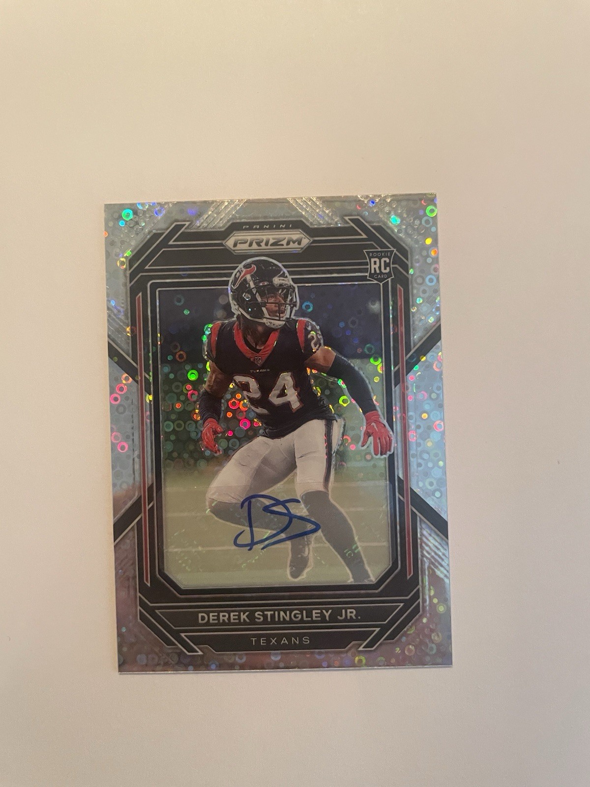 2022 Panini Prizm DEREK STINGLEY JR Silver Prizm Rookie AUTO #369 Texans RC🔥📈
