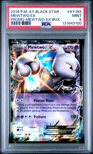 Mewtwo-EX graded PSA 9 for sale on eBay