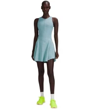 Lululemon Everlux Short-Lined Tennis Tank Dress 6" Size 8 Tidal Teal Athleisure