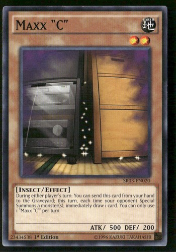 Maxx C SR03-EN020 YuGiOh Structure Deck: Machine Reactor card