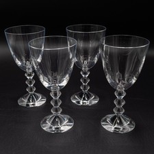Baccarat France Crystal Vega Water Goblet Glasses 7 1/8" - Set of 4