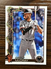 2025 Topps Holiday Baseball Grant McCray Giants Base RC Rookie #H53