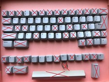 Apple Macintosh M0110a Keyboard Keycaps 128k 512k Plus LOT OF 4