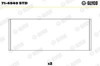 Glyco Pleuellager 71-4940 STD FüR Movano Opel Master Nissan Renault X62 JV Bus 3