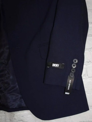 NWT DKNY Men's Modern-Fit High Performance Business Suit Jacket Navy Blue, 38S - Picture 3 of 13