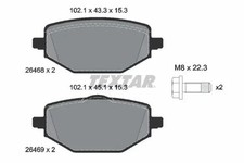 Bremsbeläge 2646801 TEXTAR für RENAULT MITSUBISHI