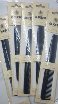 Kent SPC81 Profi Schneidekamm Friseurkamm Antistatisch Schwarz Set - 5 St.