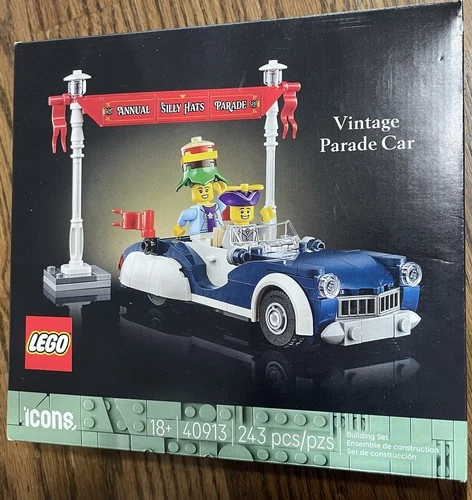 LEGO Icons Vintage Parade Car 40913 Complete Set, 243 Pieces, Ages 18+