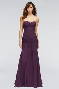 Waters & Watters 1502 Bridesmaid Dress Plum 10 Mermaid Wedding Prom Chiffon