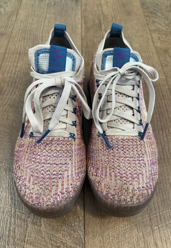 Nike Air VaporMax Flyknit 3 Damenschuhe wüstensand lila blau Größe 8,5 - Bild 3 von 9