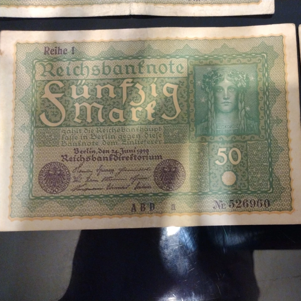 4 * 1919 Germany 50 Mark Note - Image 2 of 4