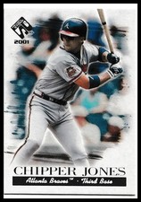 2001 Pacific Private Stock #13 Chipper Jones Silver (Retail) Atlanta Braves