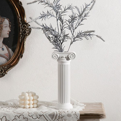 Roman Style Column Vase Pillar Plant Stand Outdoor Wedding Decor White - Imagen 6 de 12