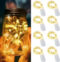 8 StüCk 1M 10 Leds Mini LED Lichterkette Batterie – Warmweiß