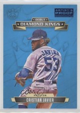 2021 Panini Diamond Kings Debut Artist Proof Blue Cristian Javier #DDK-HA 11vc